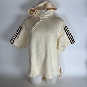 Adidas x Ivy Park Oversized Hoodie Short Sleeve Sweatshirt Size S